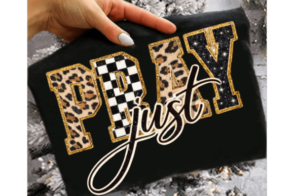 Christian PRAY Varsity Leopard Checkered T-Shirt Designs