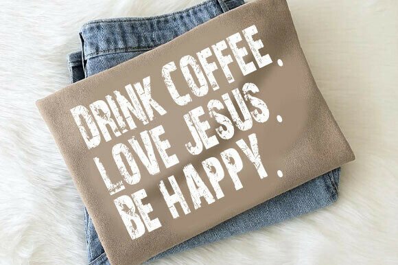 Christian Shirt, Jesus and Coffee Comfor T-Shirt Designs