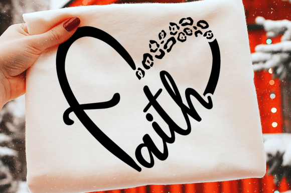 Faith Heart SVG: Christian T-Shirt Designs for Local Branding