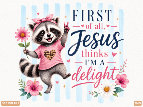 First of All Jesus Thinks I’m a Delight T-Shirt Designs