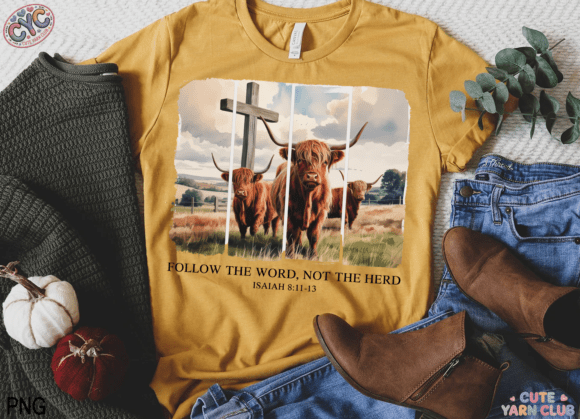 Follow the Word Not the Herd Christian T-Shirt Designs