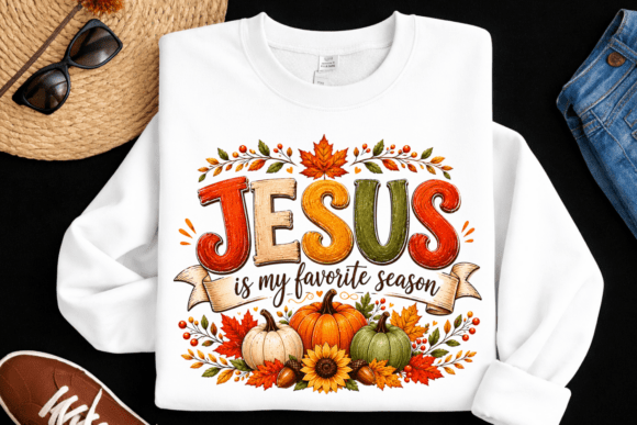 Jesus Favorite Season Shirt PNG for T-Shirt Designs