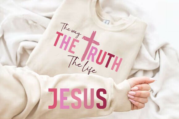 The Way the Truth the Life SVG, Jesus