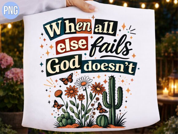 When All Else Fails God Christian PNG T-Shirt Designs